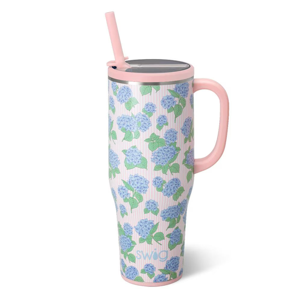 Swig Life Mega Mug 40 oz. Hydrangeas