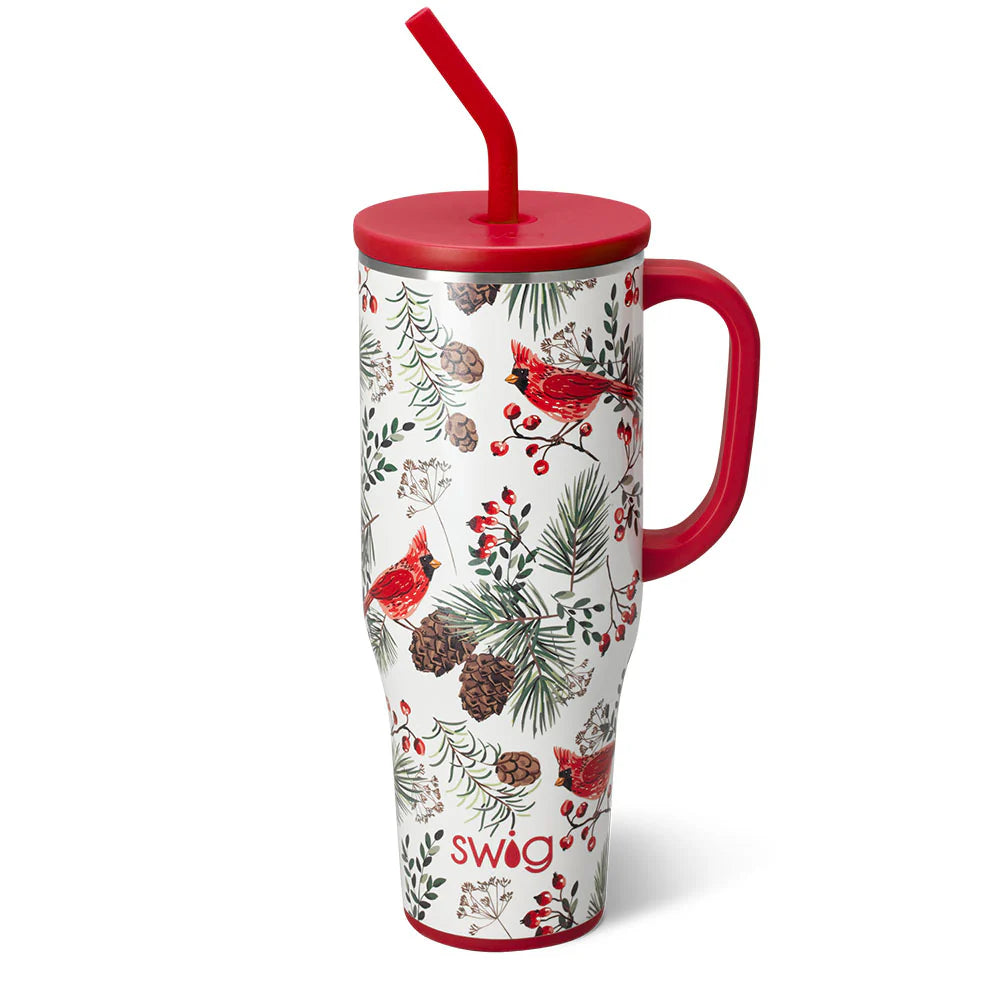 Swig Life Tazza Mega 880ml - Bicchiere Isolato Con Manico E Cannuccia