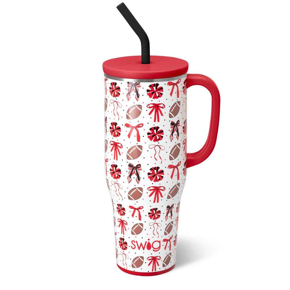 Swig Life Mega Mug 40 oz. - We've Got Spirit Black + Red