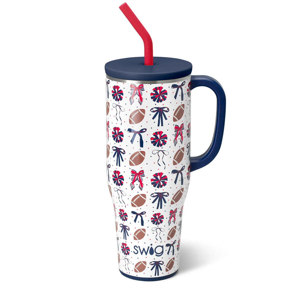 Swig Life Mega Mug 40 oz. - We've Got Spirit Navy/Red