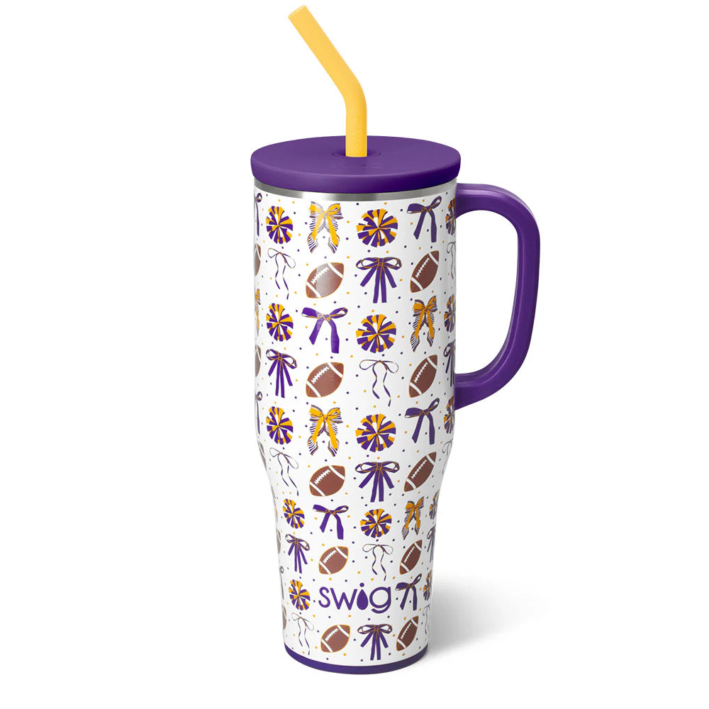 Swig Life Mega Mug 40 oz. - We've Got Spirit Purple+ Yellow