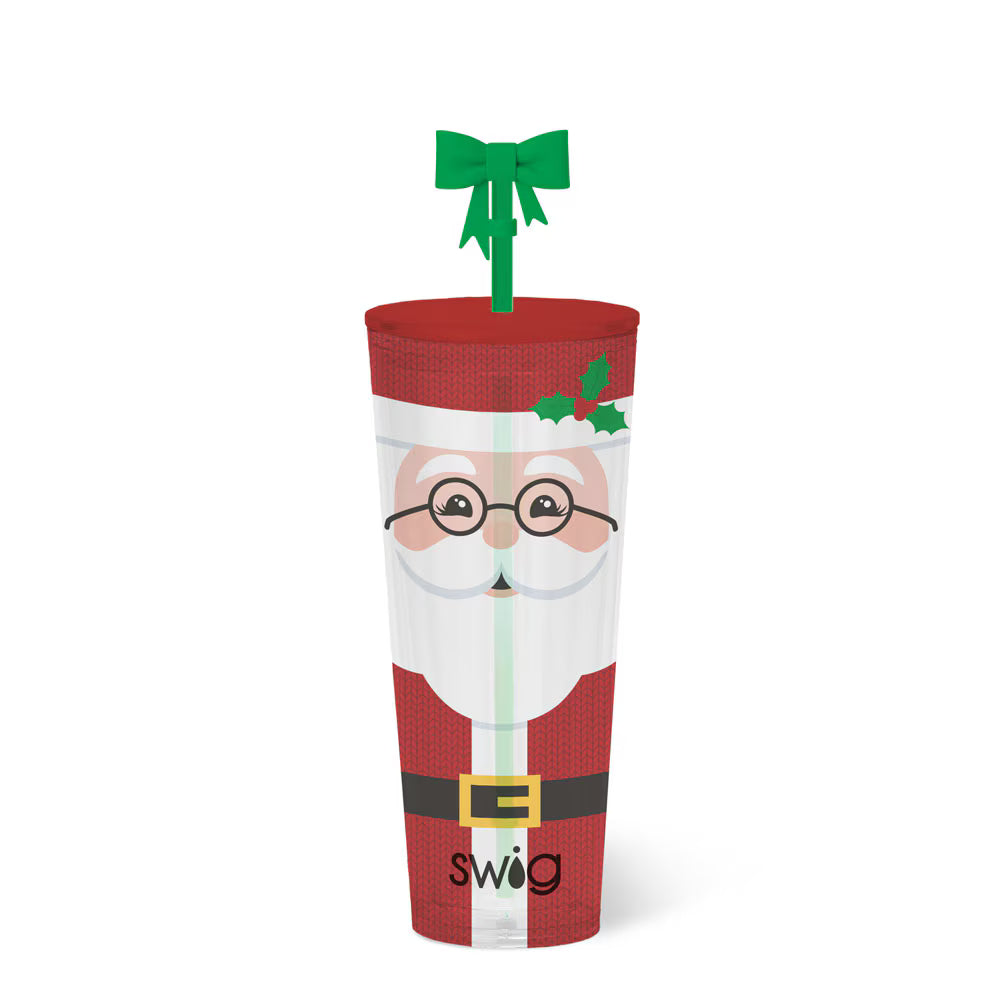 Swig Life Plastic Tumbler 24 oz. Mr. Claus