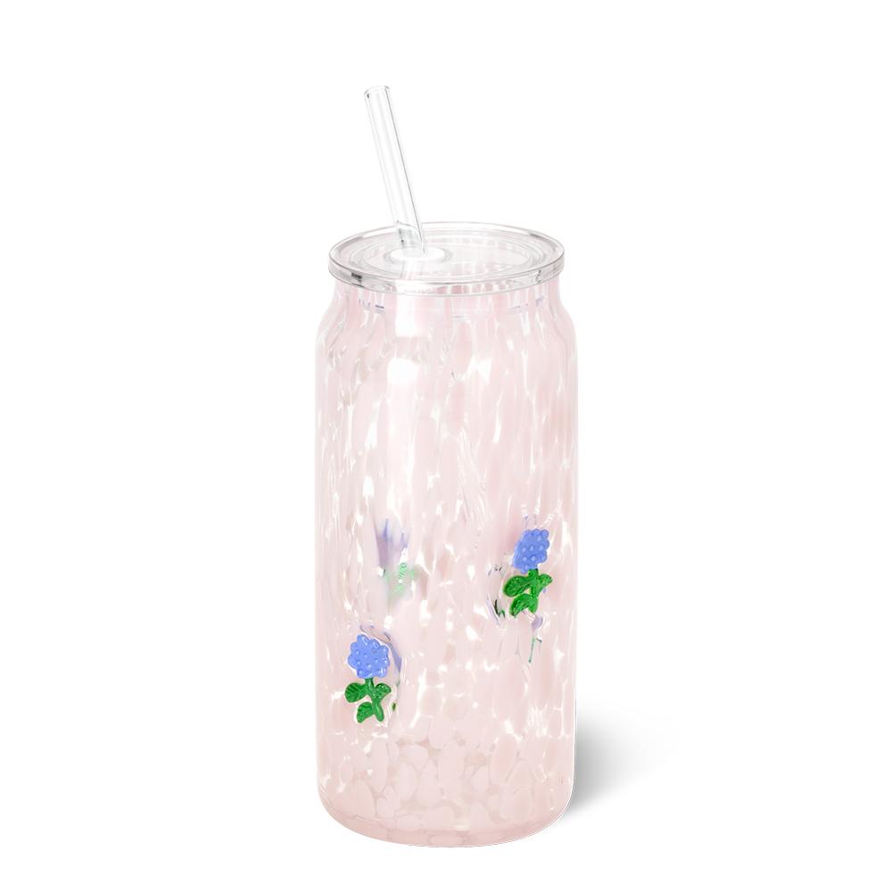 Swig Life Icon Soda Glass Hydrangeas 23 oz