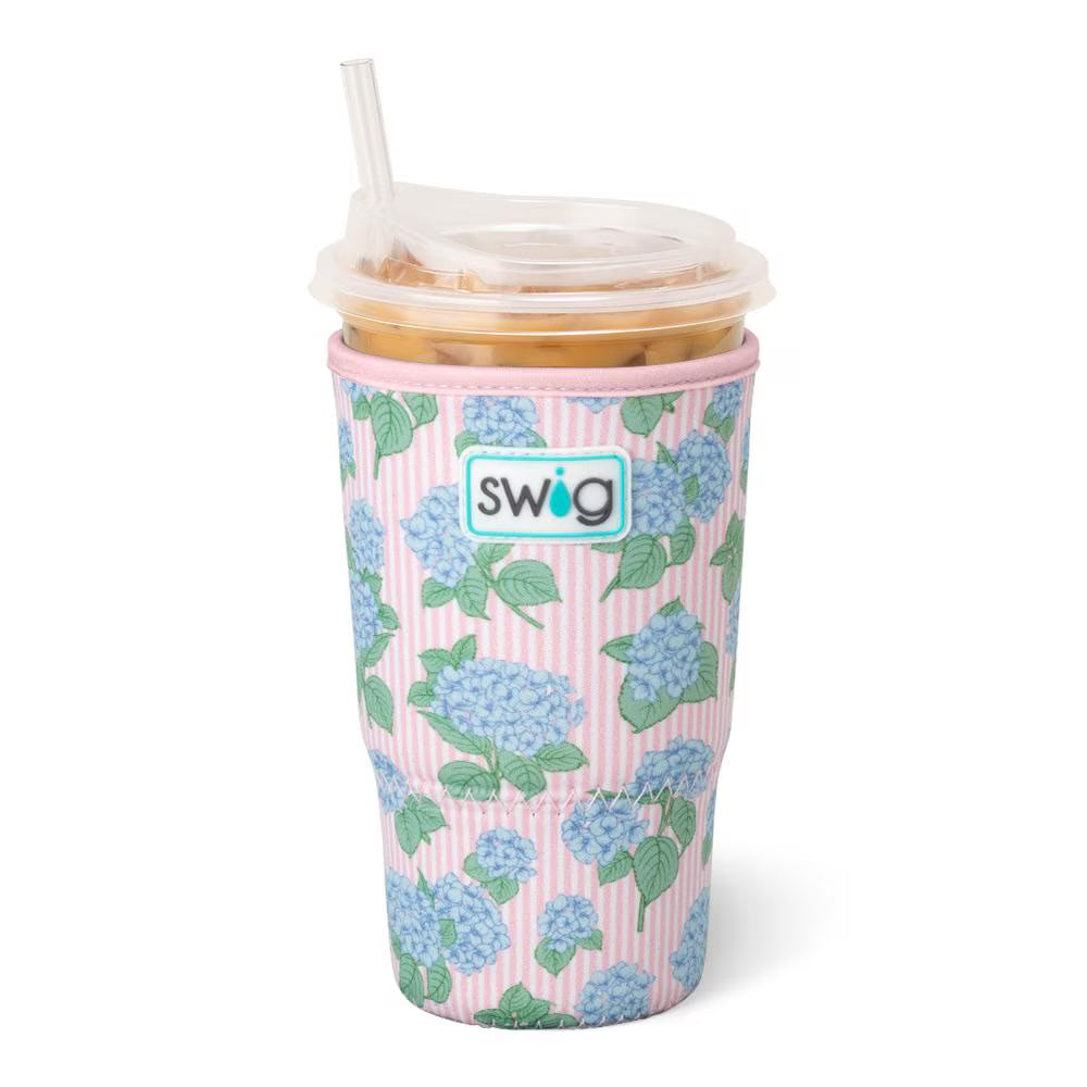 Swig Life Coolie Large Iced Cup Hydrangeas