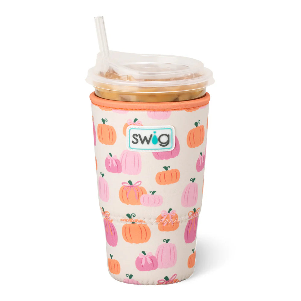 Swig Life Coolie Large Iced Cup Pumpkin Bow