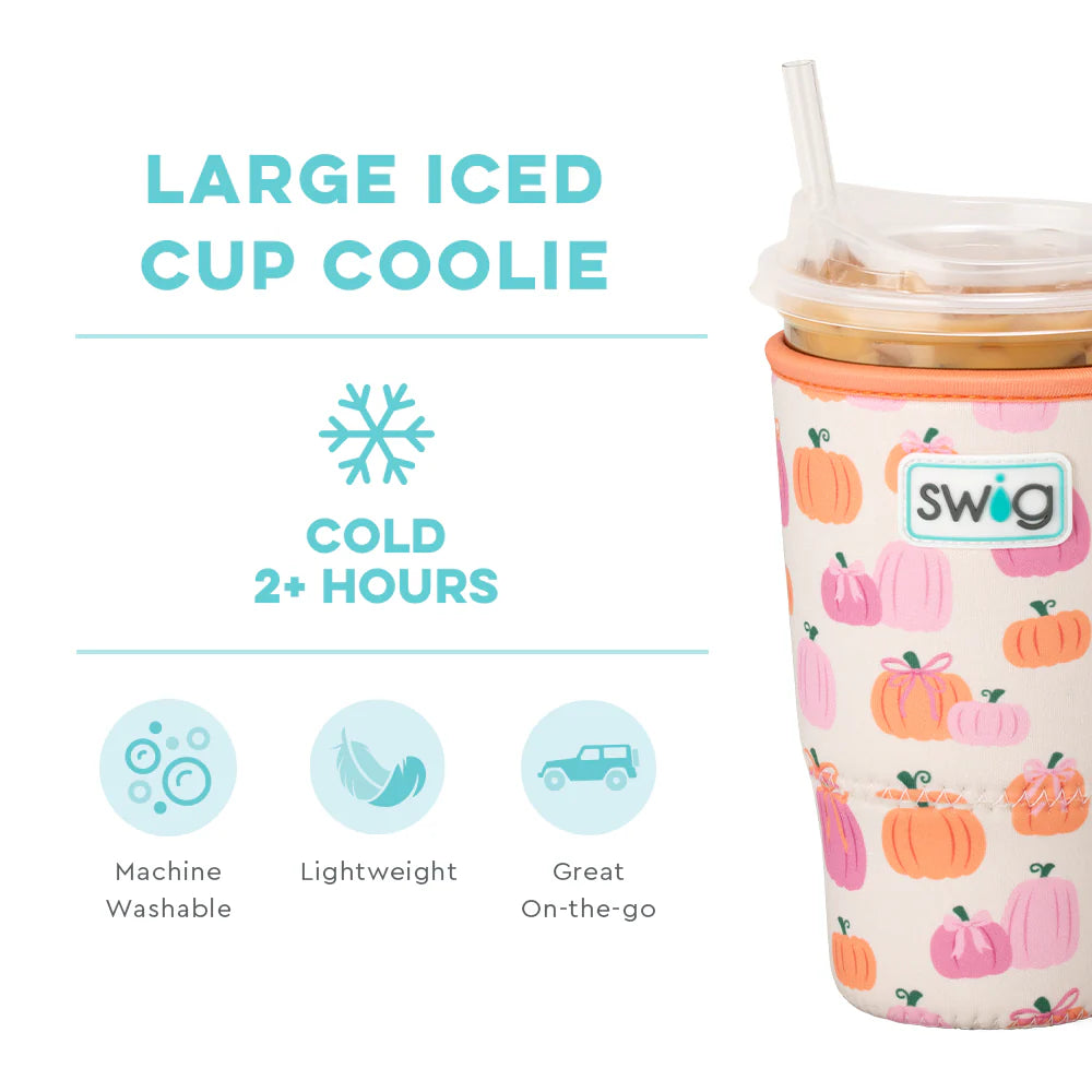 Swig Life Coolie Large Iced Cup Pumpkin Bow