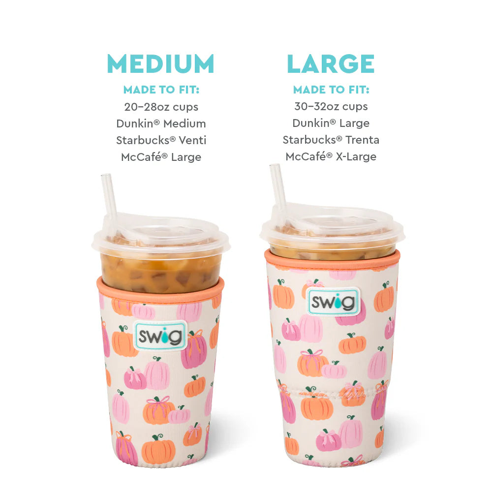 Swig Life Coolie Large Iced Cup Pumpkin Bow