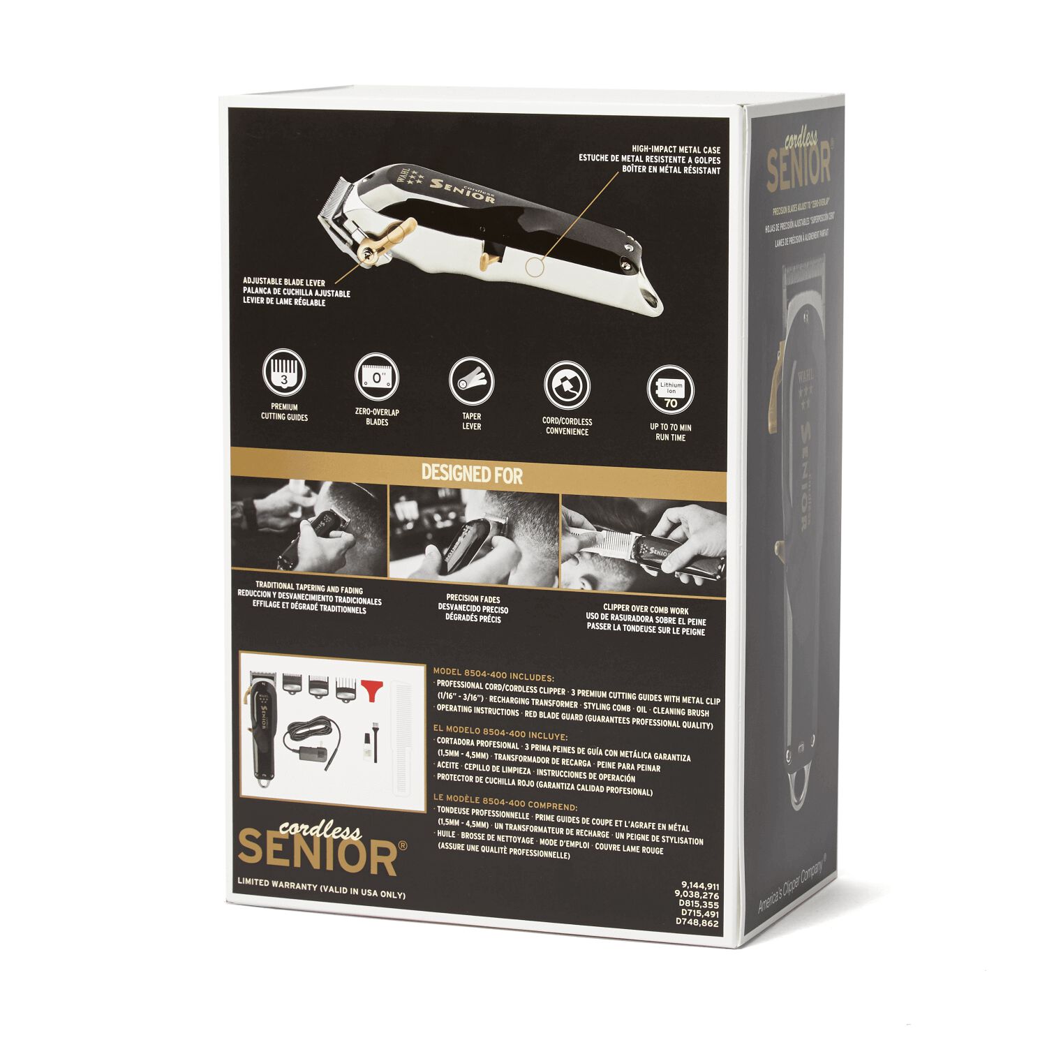 Wahl 5 Star Inalámbrico Senior Edición Limitada Negro