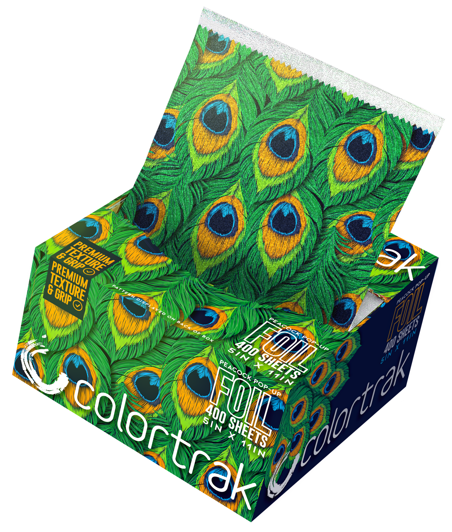 Colortrak Peacock Pop Up Foil 400 Count