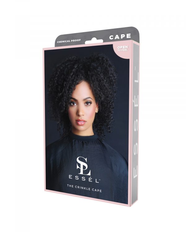 Essel The Crinkle Cape - Black