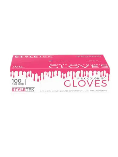 STYLETEK PINK COLORING GLOVES LARGE StyleTek