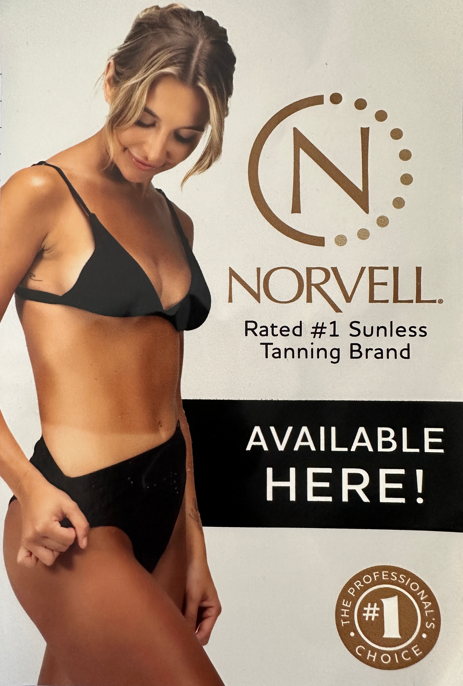 Norvell Sunless Sunless Spray Tans Window Decal