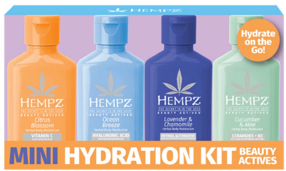 Hempz Mini Hydration Kit 4 Piece - Beauty Actives Hempz