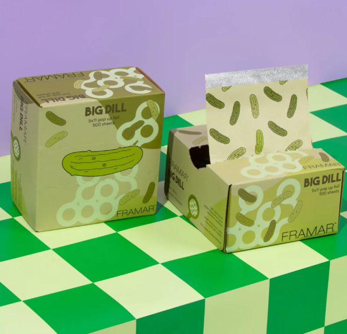 Framar Big Dill 5x11 Pop Up Foil - 500 Count