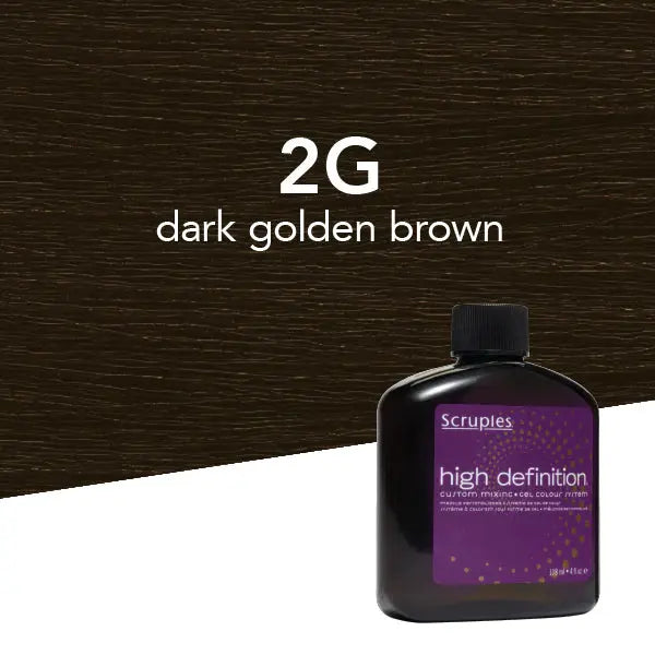 Scruples High Def Custom Mixing Gel Color - 2G Gold Base Dark Golden Brown 4 oz. Scruples