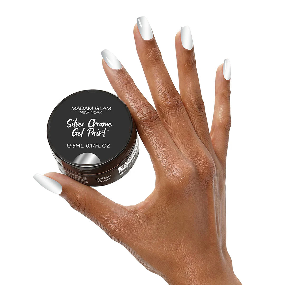 Madam Glam Gel Paine Silver Chrome 0.17 oz.