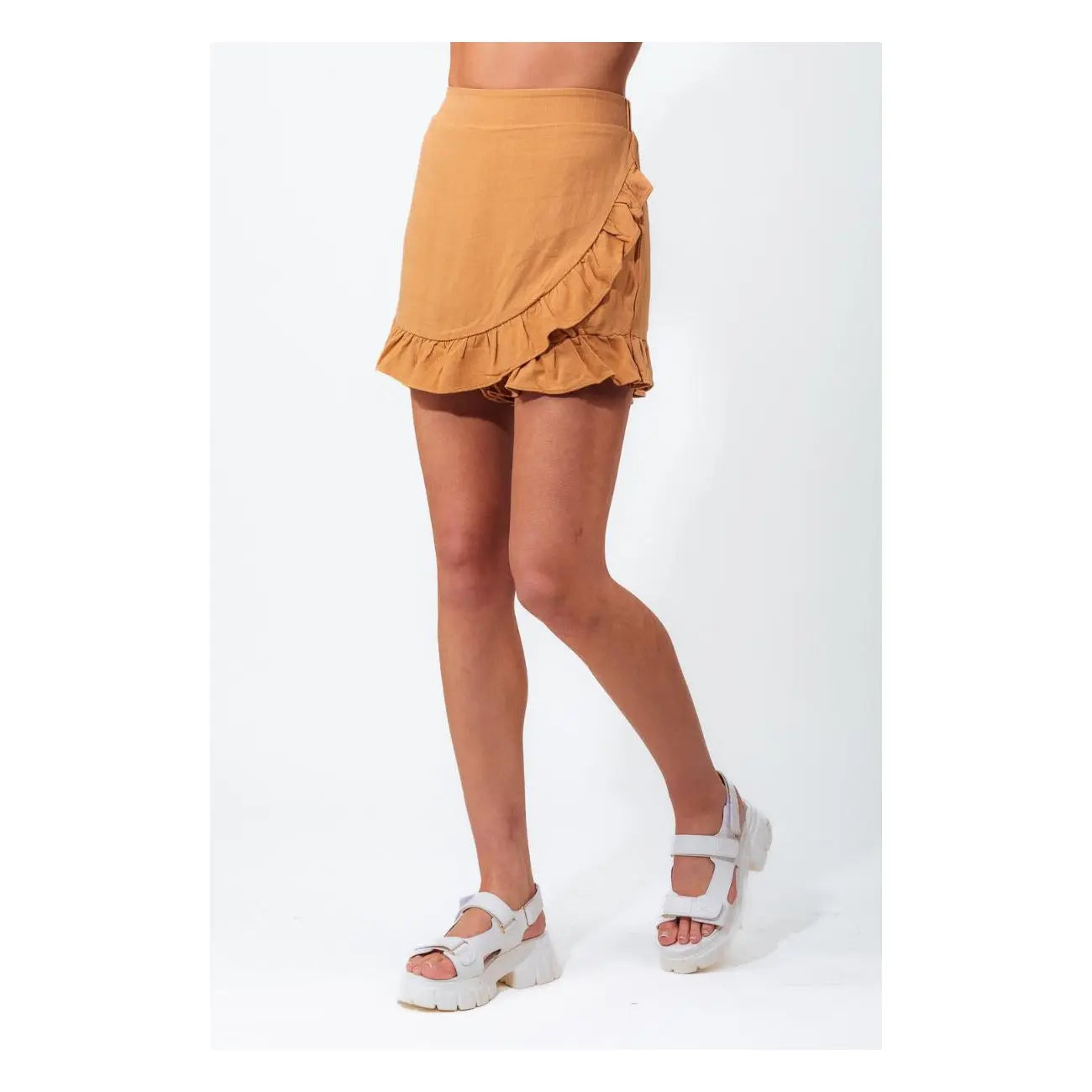 Skort Linen Camel PinkPro Beauty Supply