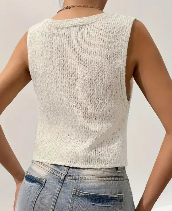 Sleeveless Sweater Natural PinkPro Beauty Supply