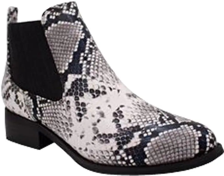 Snake Print Ankle Boots PinkPro Beauty Supply