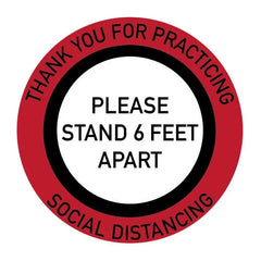 Social Distancing Floor Decal Sticker PinkPro Beauty Supply