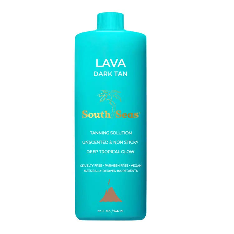 South Seas Unscented Non-Sticky Formula Lava Dark Tan Solution - PinkPro Beauty Supply