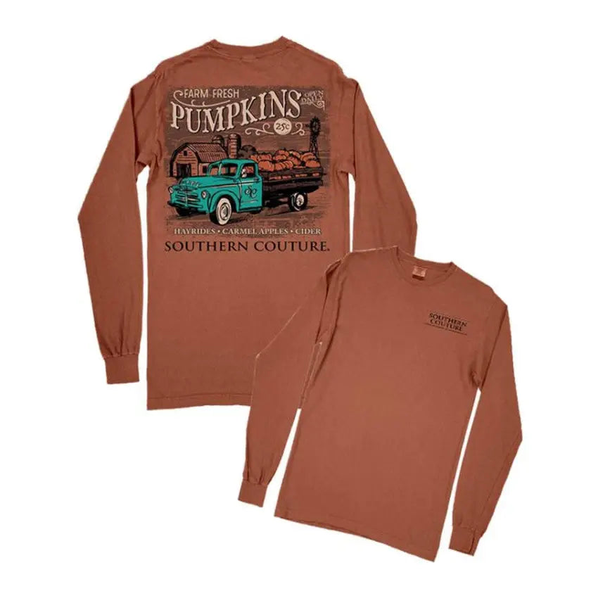 Southern Couture Farm Fresh Pumpkins T-Shirt Southern Couture