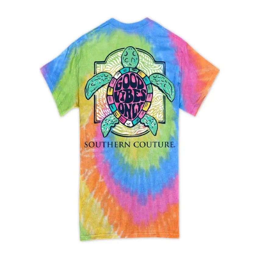 Southern Couture T-Shirt Tie-Dye Good Vibes Only Southern Couture