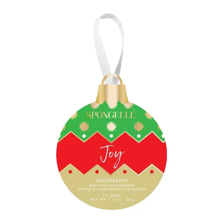 Spongelle Ornament Joy Snowberry Spongelle