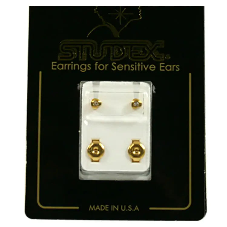 Studex Heartlite Yellow Gold Earrings Studex