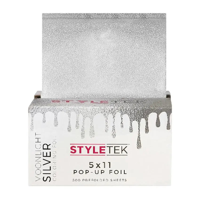 STYLETEK Pop-Up Folien Fürs Haarefärben – 400 Blatt Mit Hahnentrittmuster, Ideal Für Salon & Profi-Use