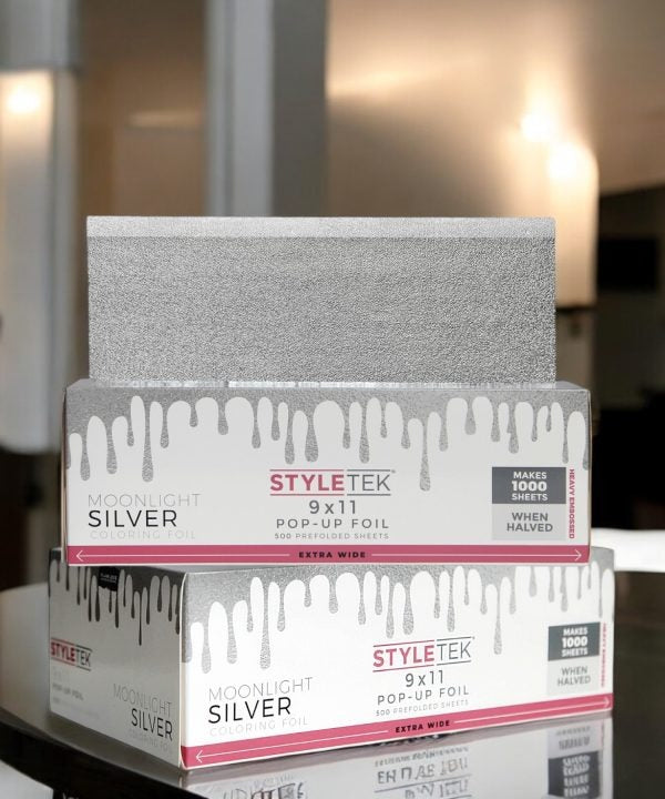 StyleTek 9x11 Moonlight Silver Pop-Up Foil 400 Sheets