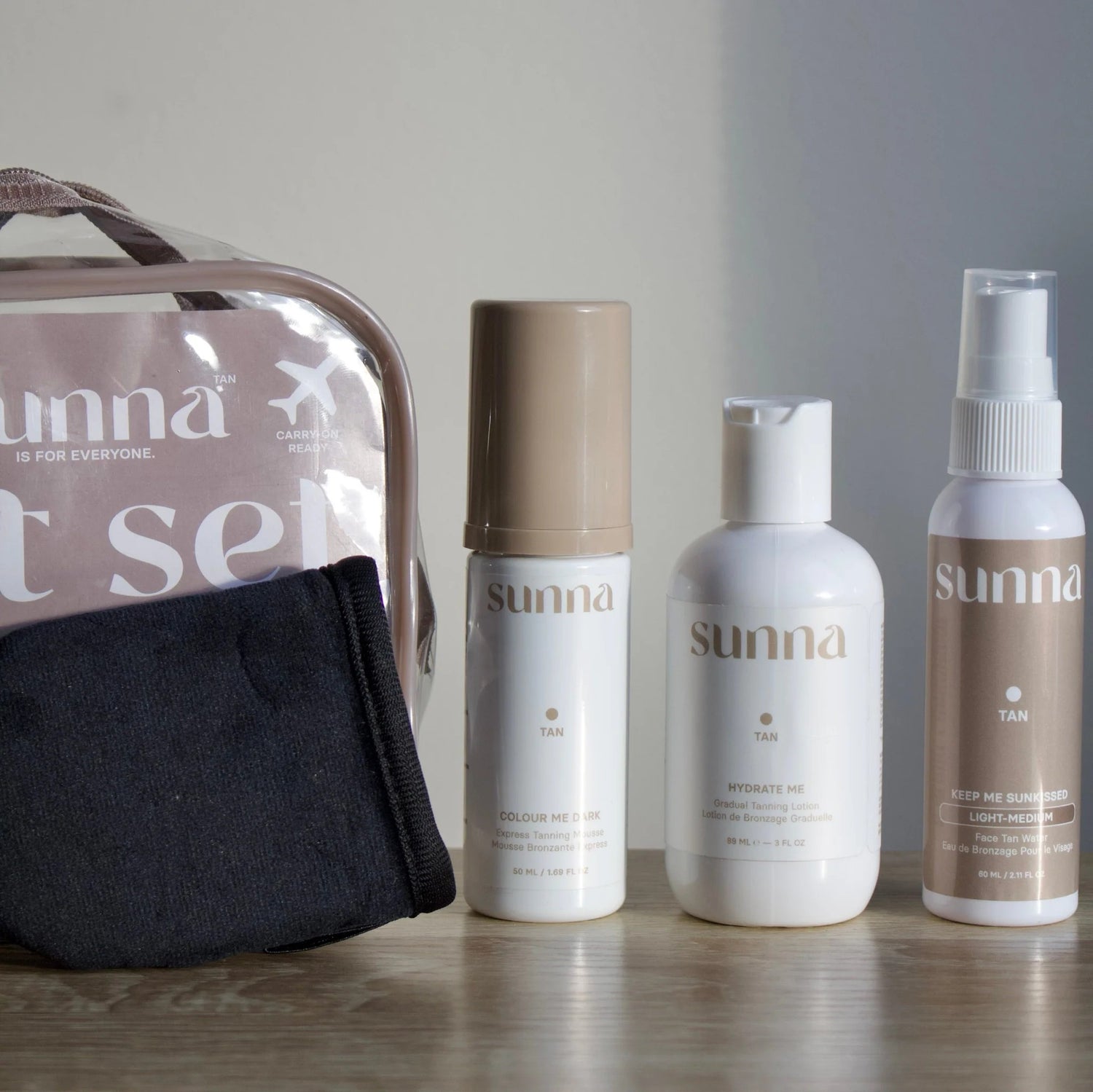 Sunna Tan Jet Set Travel Collection - Light/Medium