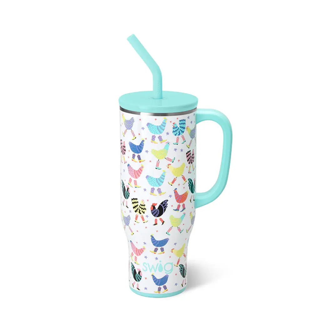 Swig Life Mega Mug 30 oz. - Funky Chicken Swig Life
