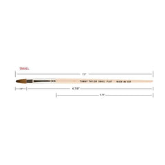 Tammy Taylor Custom Red Sable Flat Brush Small Tammy Taylor