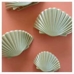 Teleties Flat Hair Clip Shimmering Shell - Large Teleties