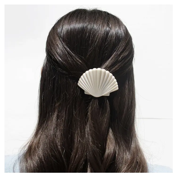 Teleties Flat Hair Clip Shimmering Shell - Tiny Teleties