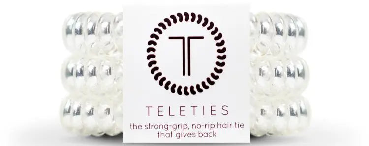 Teleties Hair Ties Crystal Clear Teleties