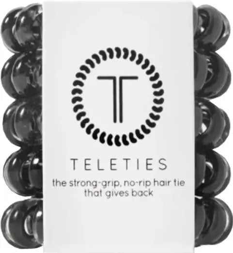 Teleties Hair Ties Jet Black Teleties