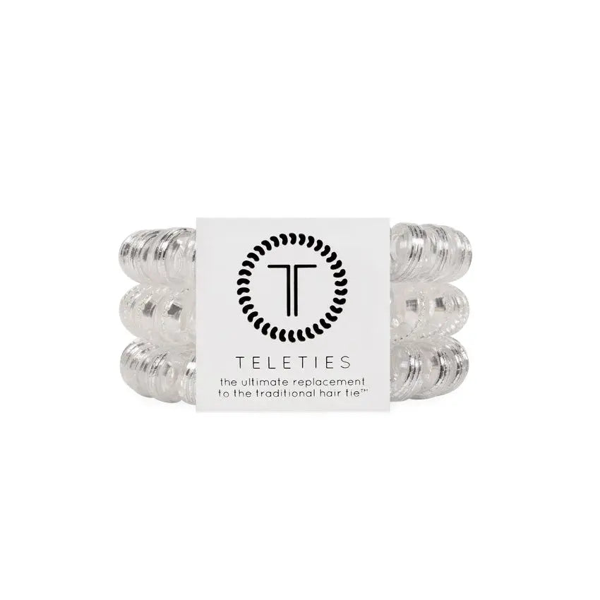Teleties Hair Ties Silver Slay - Large Teleties