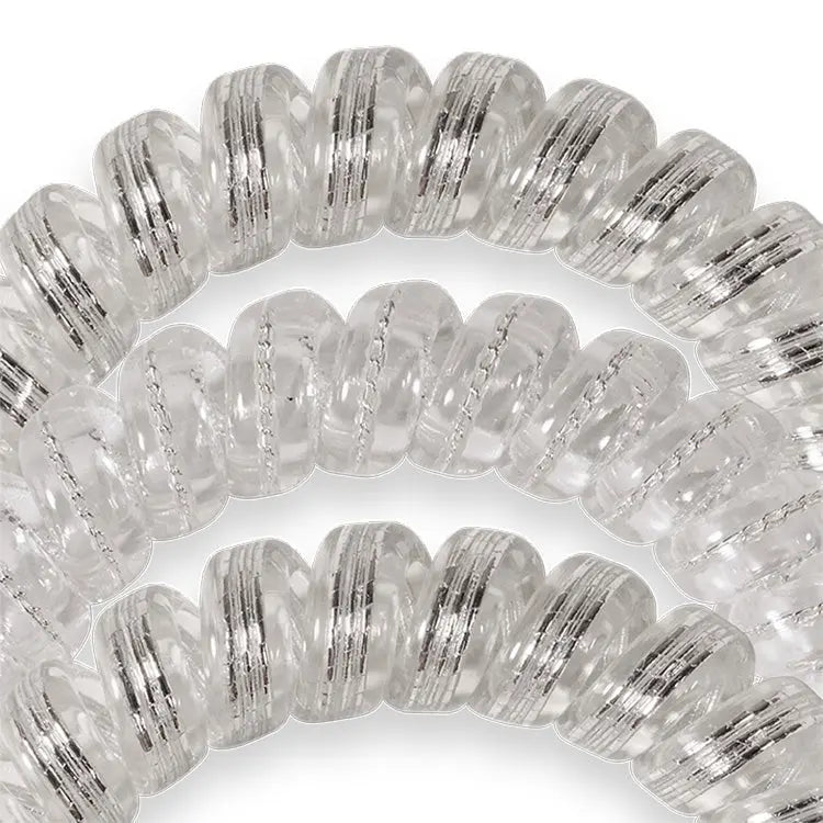 Teleties Hair Ties Silver Slay - Large Teleties