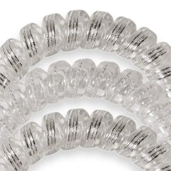 Teleties Hair Ties Silver Slay - Large Teleties