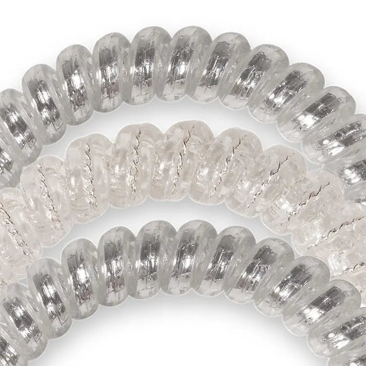 Teleties Hair Ties Silver Slay - Large Teleties