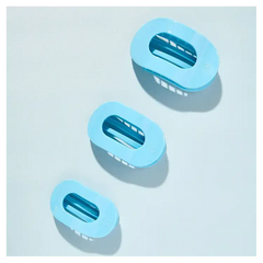 Teleties Round Flat Clip Summer Sky Collection - Large Teleties