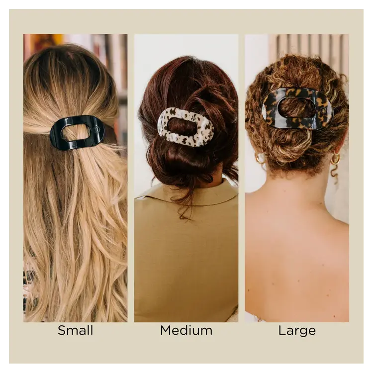 Teleties Round Flat Clip Summer Sky Collection - Large Teleties
