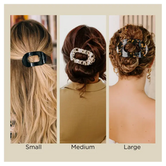 Teleties Round Flat Clip Summer Sky Collection - Large Teleties