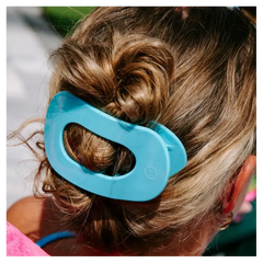 Teleties Round Flat Clip Summer Sky Collection - Large Teleties