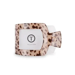 Teleties Square Flat Blonde Tortoise Hair Clip Teleties