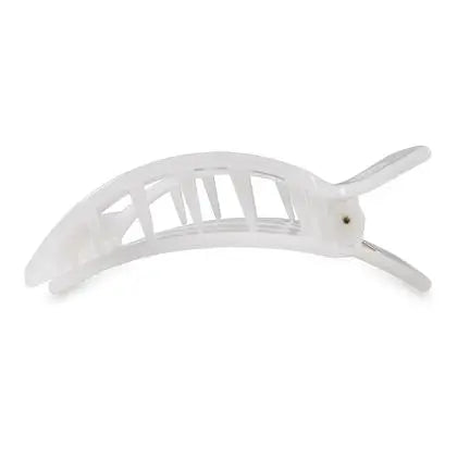 Teleties Square Flat Coconut White Hair Clip Teleties