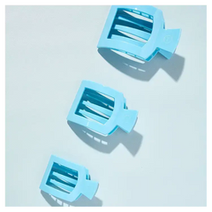 Teleties Square Flat Hair Clip Summer Sky - Large Teleties