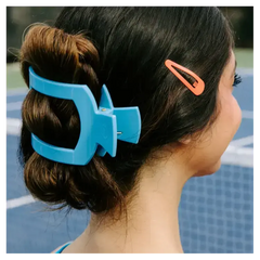 Teleties Square Flat Hair Clip Summer Sky - Large Teleties
